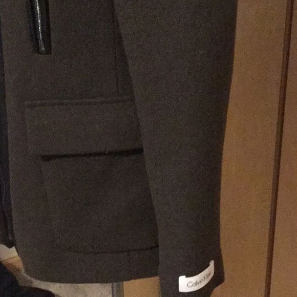 Hooded Wool Blend Jacket with Faux Fur Trim - Picture 4 of 9